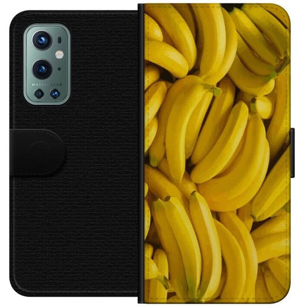 OnePlus 9 Pro Lommeboketui Banana mønster