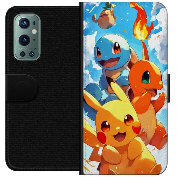 OnePlus 9 Pro Plånboksfodral Pocket Creatures – inspirerat av Pokémon utan att nämna namnet