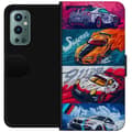 Miniatyrbild 1 av 3: OnePlus 9 Pro Plånboksfodral Fartfyllda Bilar – tecknat mönster med action