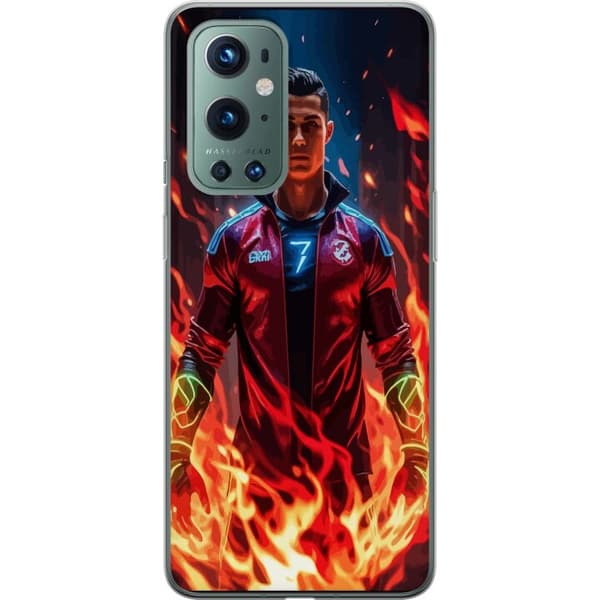 OnePlus 9 Pro Genomskinligt Skal Ronaldo Inferno – fotbollshjälte i eldflammor