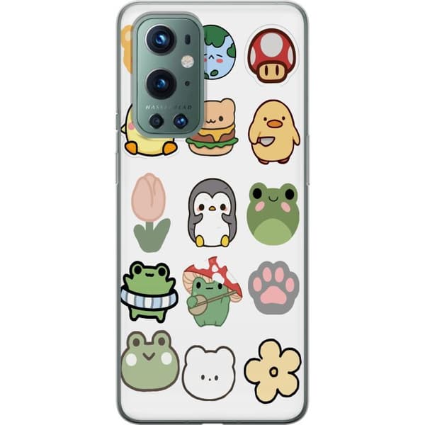 OnePlus 9 Pro Genomskinligt Skal Kawaii Friends – söta figurer i japansk stil