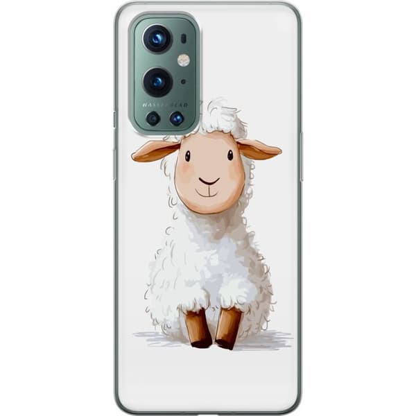 OnePlus 9 Pro Genomskinligt Skal Sött Lamm – tecknad stil för barn & babyprodukter