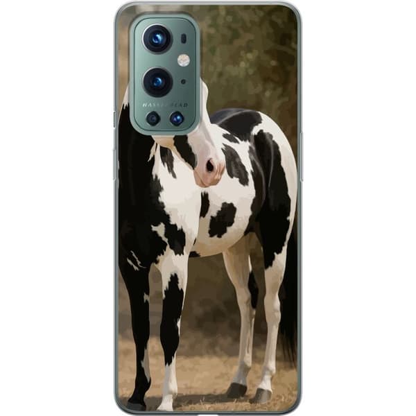 OnePlus 9 Pro Genomskinligt Skal Vacker Häst – elegant illustration av hästmotiv