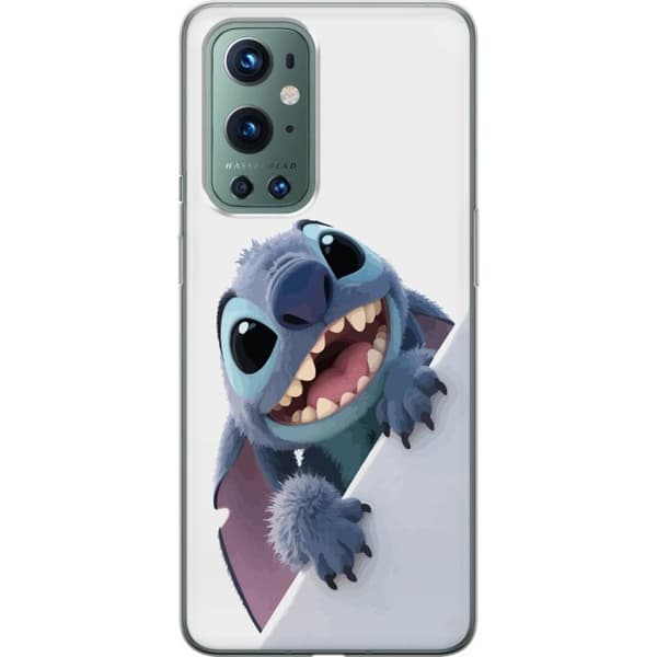 OnePlus 9 Pro Genomskinligt Skal Happy Stitch – glad figur med charmig uttryck