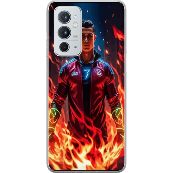 OnePlus 9RT 5G Genomskinligt Skal Ronaldo Inferno – fotbollshjälte i eldflammor