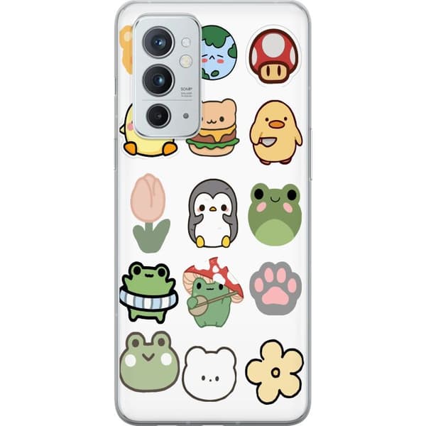 OnePlus 9RT 5G Genomskinligt Skal Kawaii Friends – söta figurer i japansk stil