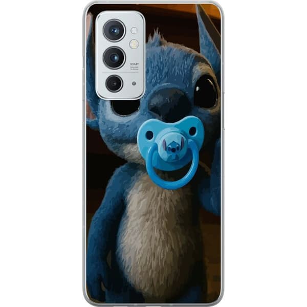OnePlus 9RT 5G Genomskinligt Skal Stitch & Napp – babytema med söt karaktär