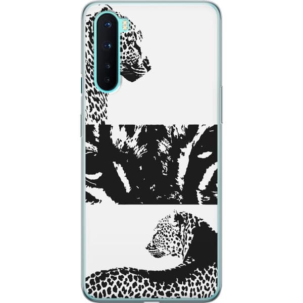 OnePlus Nord Gjennomsiktig deksel Leopard Faces