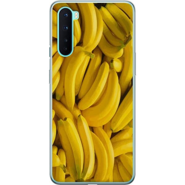 OnePlus Nord Läpinäkyvä kuori Banaani kuvio