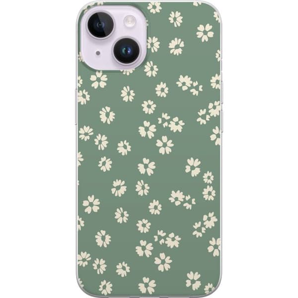 Apple iPhone 14 Läpinäkyvä kuori Kukkaisunelma - Värikäs Kukkakuvio