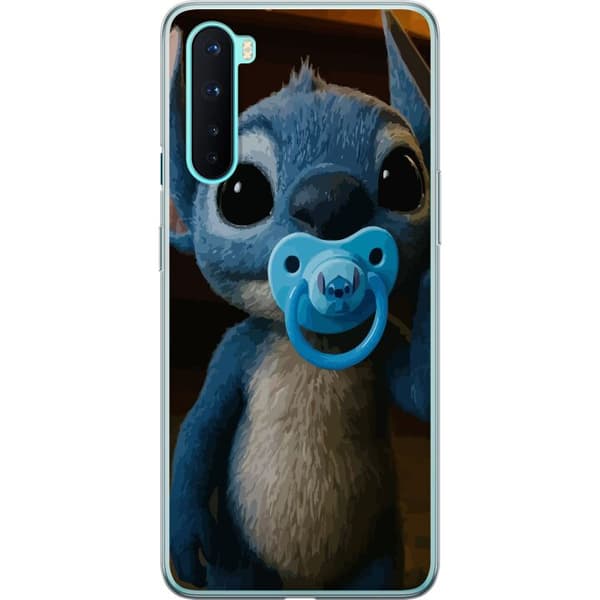 OnePlus Nord Gjennomsiktig deksel Stitch & Napp - babytema med søt karakter