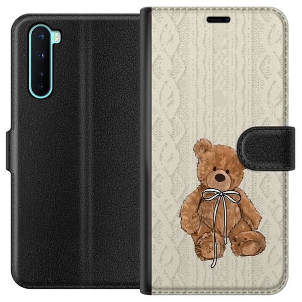 OnePlus Nord Tegnebogsetui Lille Teddy – klassisk teddy i enkel design