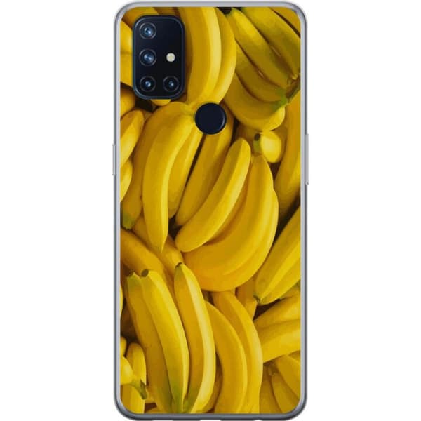 OnePlus Nord N10 5G Gennemsigtig cover Banan mønster