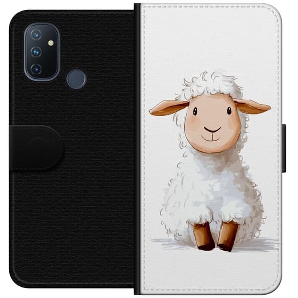 OnePlus Nord N100 Plånboksfodral Sött Lamm – tecknad stil för barn & babyprodukter