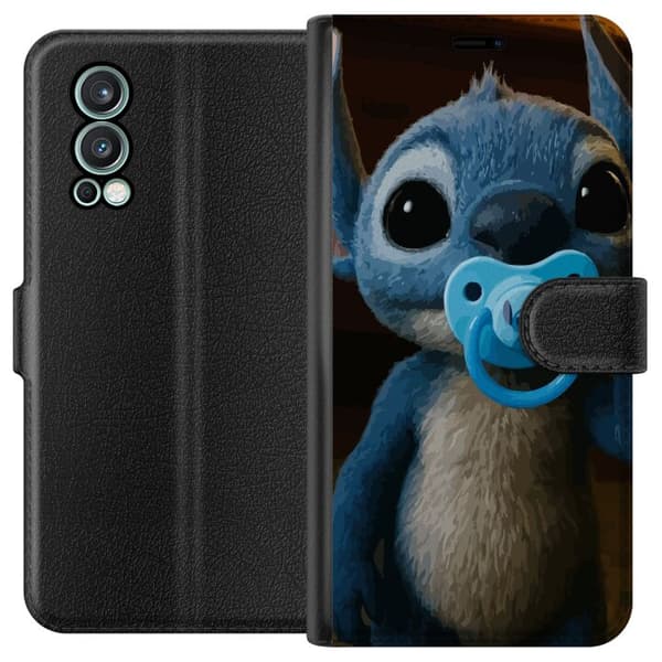 OnePlus Nord 2 5G Lommeboketui Stitch & Napp - babytema med søt karakter
