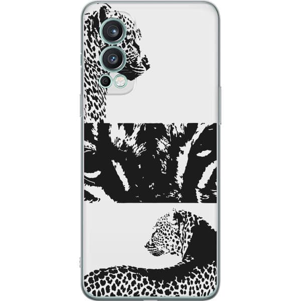 OnePlus Nord 2 5G Gjennomsiktig deksel Leopard Faces