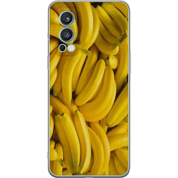 OnePlus Nord 2 5G Gjennomsiktig deksel Banana mønster