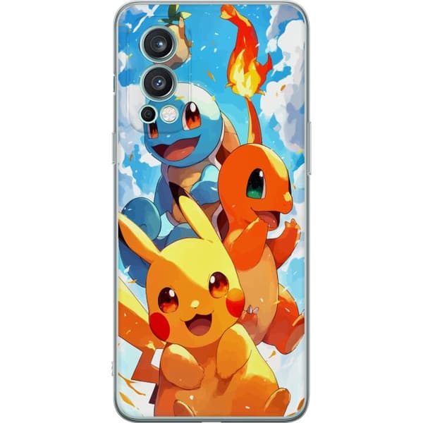 OnePlus Nord 2 5G Gjennomsiktig deksel Pocket Creatures - inspirert av Pokémon uten å nevne navnet