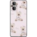 Miniatyrbilde 1 av 3: OnePlus Nord N20 5G Gjennomsiktig deksel Teddy Dior Vibes - luksuriøs teddybjørn i motestil
