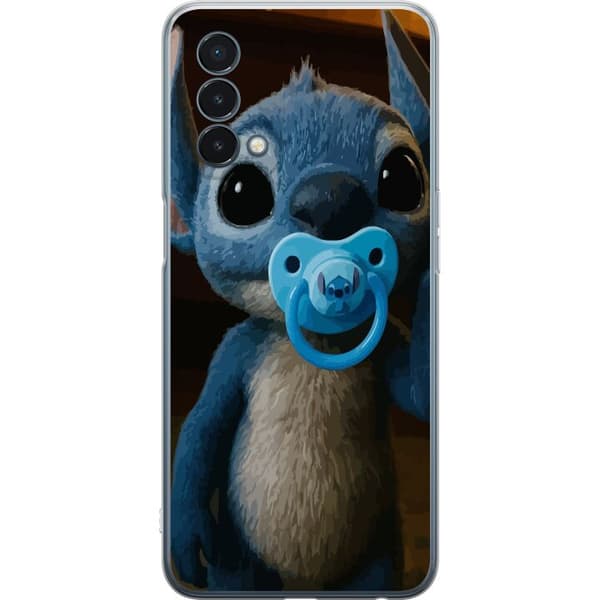OnePlus Nord N200 5G Läpinäkyvä kuori Stitch & Napp - vauvateema söpöllä hahmolla