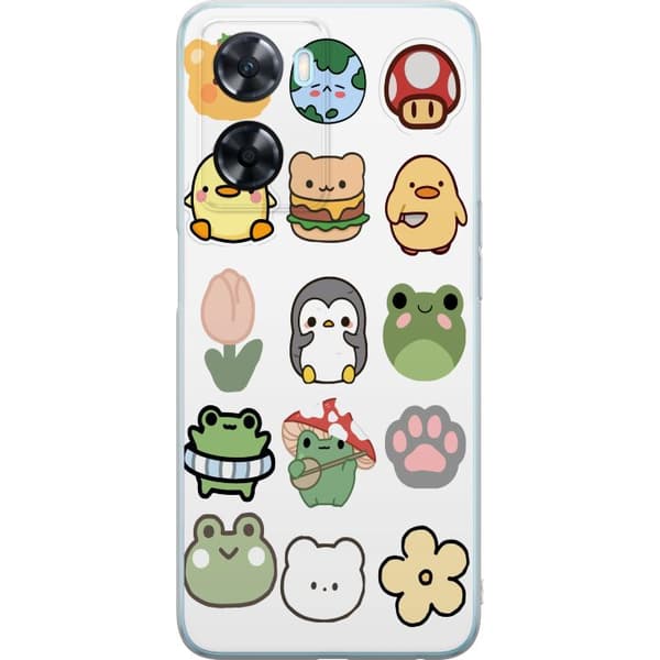 OnePlus Nord N20 SE Genomskinligt Skal Kawaii Friends – söta figurer i japansk stil