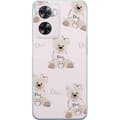 Miniatyrbild 1 av 3: OnePlus Nord N20 SE Genomskinligt Skal Teddy Dior Vibes – lyxig nalle i fashionstil