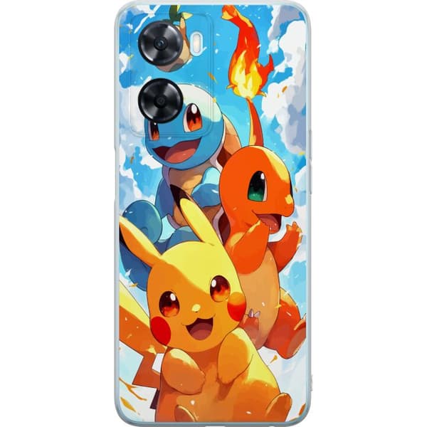 OnePlus Nord N20 SE Läpinäkyvä kuori Pocket Creatures - innoittanut Pokémonista mainitsematta nimeä