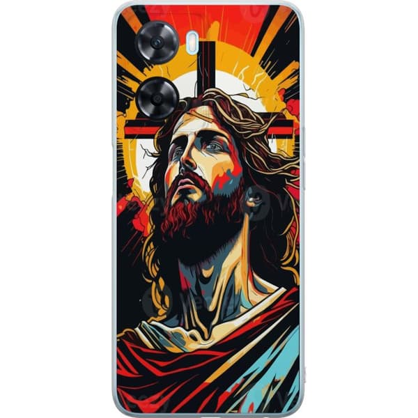 OnePlus Nord N20 SE Gjennomsiktig deksel Jesus & Kort - religiøst motiv med dyp symbolikk