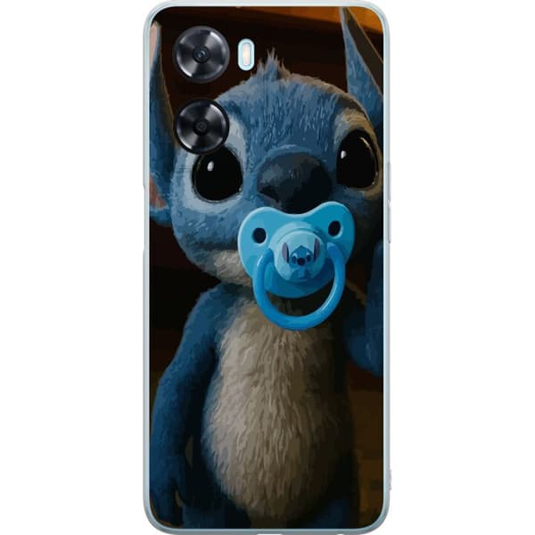 OnePlus Nord N20 SE Gjennomsiktig deksel Stitch & Napp - babytema med søt karakter