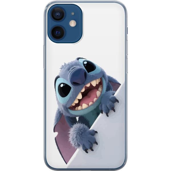 Apple iPhone 12  Genomskinligt Skal Happy Stitch – glad figur med charmig uttryck