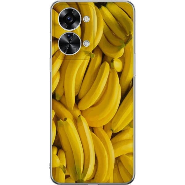 OnePlus Nord 2T Gjennomsiktig deksel Banana mønster