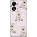 Miniatyrbilde 1 av 3: OnePlus Nord 2T Gjennomsiktig deksel Teddy Dior Vibes - luksuriøs teddybjørn i motestil
