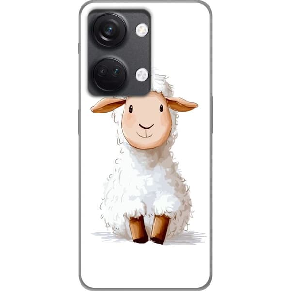 OnePlus Nord 3 Gjennomsiktig deksel Søtt Lam - tegneseriestil for barn og babyprodukter