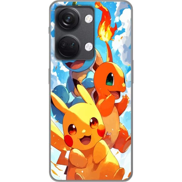 OnePlus Nord 3 Gennemsigtig cover Pocket Creatures - inspireret af Pokémon uden at nævne navnet