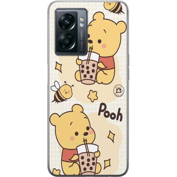 OnePlus Nord N300 Gjennomsiktig deksel Nalle Pooh stil - klassisk bjørnemotiv i en ny tolkning