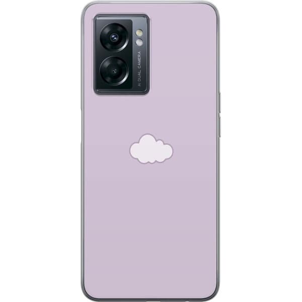 OnePlus Nord N300 Gjennomsiktig deksel Lilla Sky - minimalistisk sky på en lilla bakgrunn