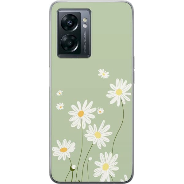 OnePlus Nord N300 Gjennomsiktig deksel Prestekrager - blomstrete mønster i svensk sommerstil