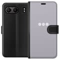 Miniatyrbilde 1 av 3: OnePlus Nord 4 Lommeboketui Lilla Blomminimalisme - stilig blomstermotiv på lilla bakgrunn