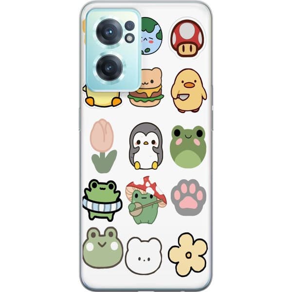 OnePlus Nord CE 2 5G Gjennomsiktig deksel Kawaii Friends