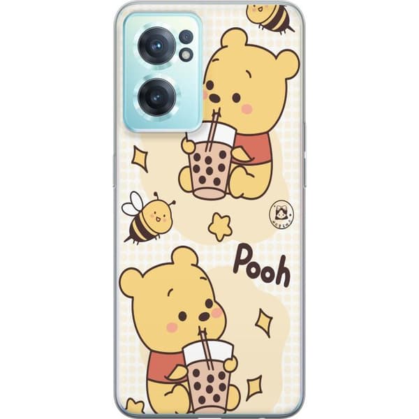 OnePlus Nord CE 2 5G Gjennomsiktig deksel Nalle Pooh stil - klassisk bjørnemotiv i en ny tolkning