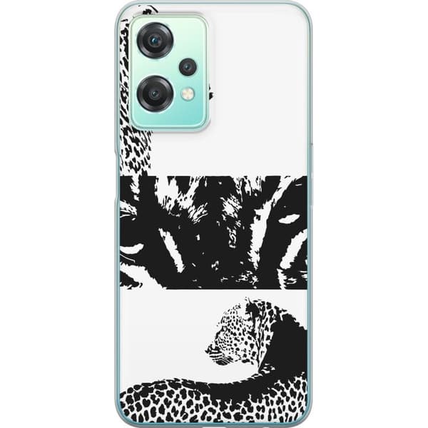 OnePlus Nord CE 2 Lite 5G Gjennomsiktig deksel Leopard Faces