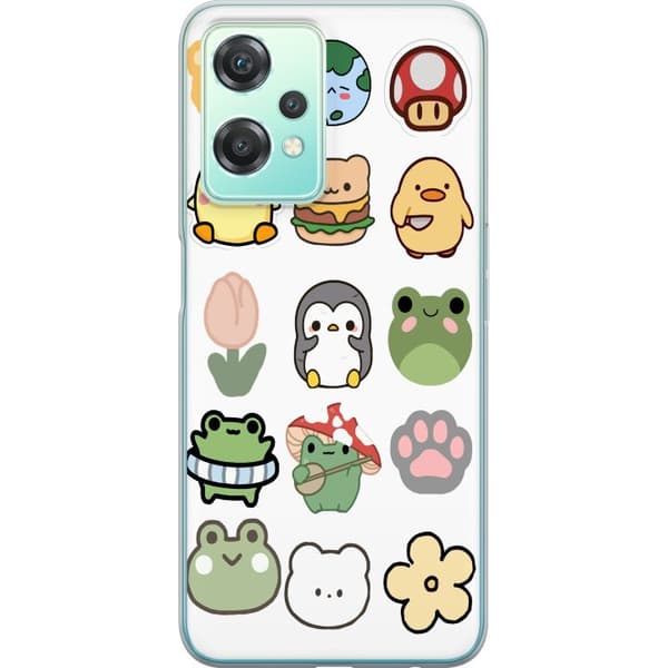 OnePlus Nord CE 2 Lite 5G Gjennomsiktig deksel Kawaii Friends