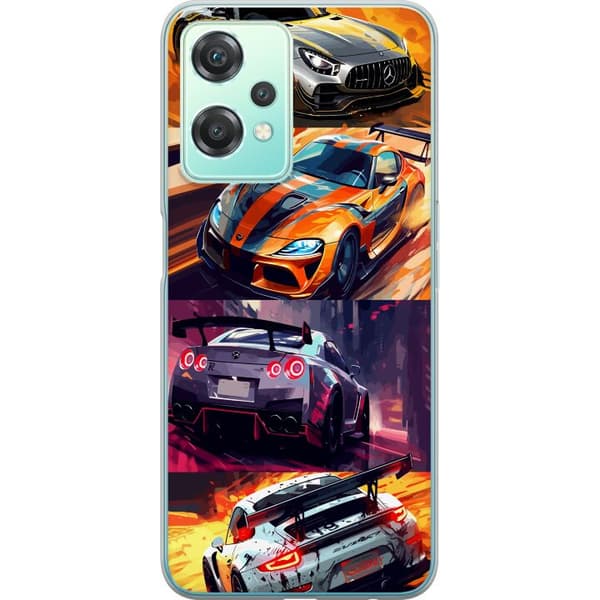 OnePlus Nord CE 2 Lite 5G Gjennomsiktig deksel Rallyfeber - intensivt motiv med rallybiler