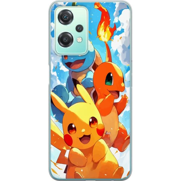 OnePlus Nord CE 2 Lite 5G Gjennomsiktig deksel Pocket Creatures - inspirert av Pokémon uten å nevne navnet