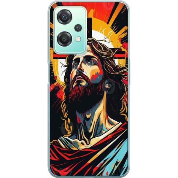 OnePlus Nord CE 2 Lite 5G Genomskinligt Skal Jesus & Kort – religiöst motiv med djup symbolik