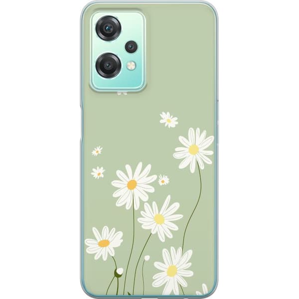 OnePlus Nord CE 2 Lite 5G Gennemsigtig cover Præstekraver - blomstret mønster i svensk sommerstil