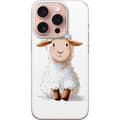 Miniatyrbilde 1 av 3: Apple iPhone 16 Pro Gjennomsiktig deksel  Søtt Lam - tegneseriestil for barn og babyprodukter