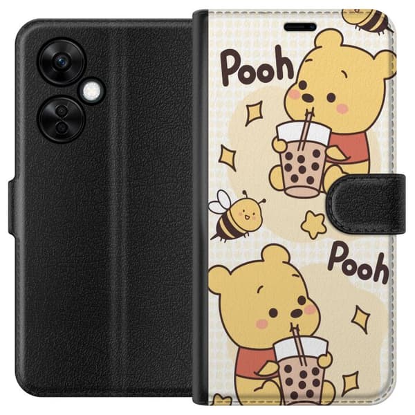 OnePlus Nord CE3 Lompakkokotelo Nalle Pooh - klassinen karhumotiivi uudessa tulkinnassa