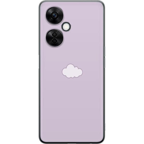 OnePlus Nord CE3 Gjennomsiktig deksel Lilla Sky - minimalistisk sky på en lilla bakgrunn