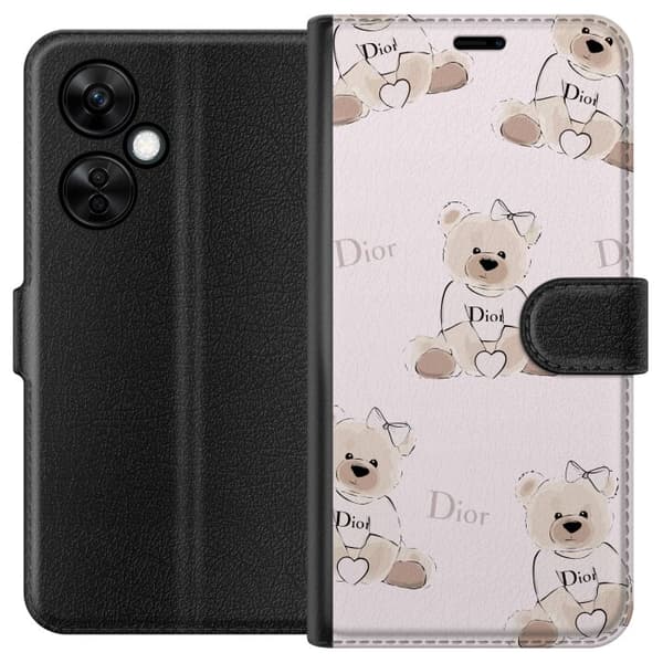 OnePlus Nord CE 3 Lite Lompakkokotelo Teddy Dior Vibes - ylellinen nalle muotityyliin